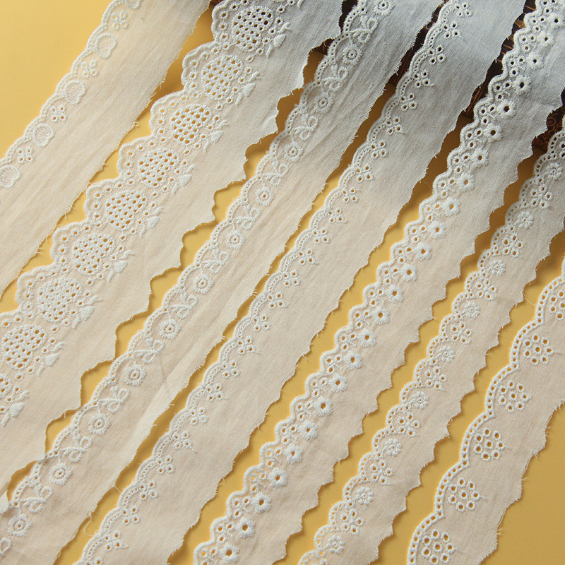 Factory direct supply embroidery cotton lace style variety love flower Lolita headdress clothing accessories diy in stock