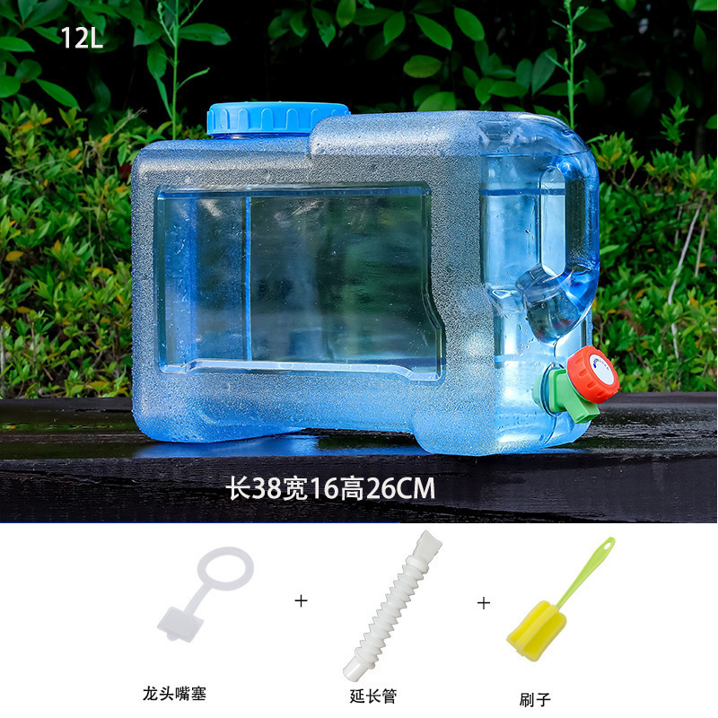 蛇口付き屋外浄水飲料水バケツプラスチック家庭用正方形車載水貯蔵タンクポータブル大型バケツなし|undefined
