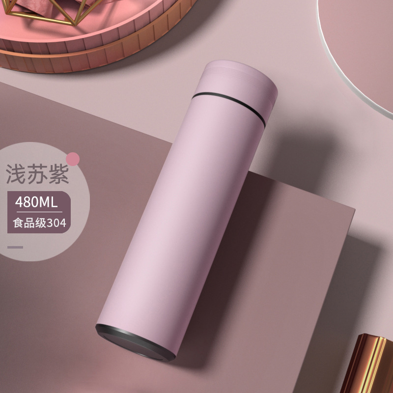 高档显温真空直身杯316不锈钢保温杯智能水杯高颜值商务办公水杯|undefined