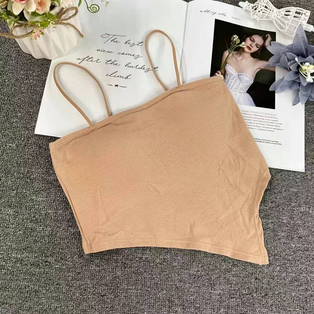 Nueva taza fija sin costuras hermosa espalda sin anillo de acero ropa interior chaleco chaleco cómodo ropa interior damas base sostén al por mayor
