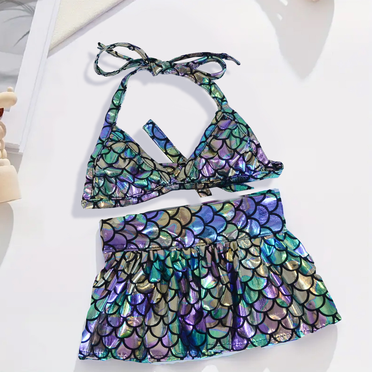 국경 새 여름 고양이 애완 동물 의류 애완 동물 비키니 변형 세트 수영복 슬링 고양이 개 옷 수영복