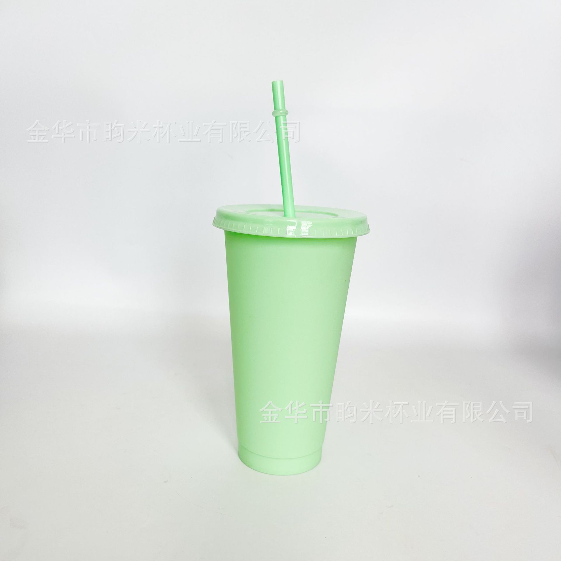 Transfronterizo PP color 24OZ taza de paja taza de té de leche de gran capacidad 710ML taza de plástico monocapa de color sólido se puede imprimir logotipo