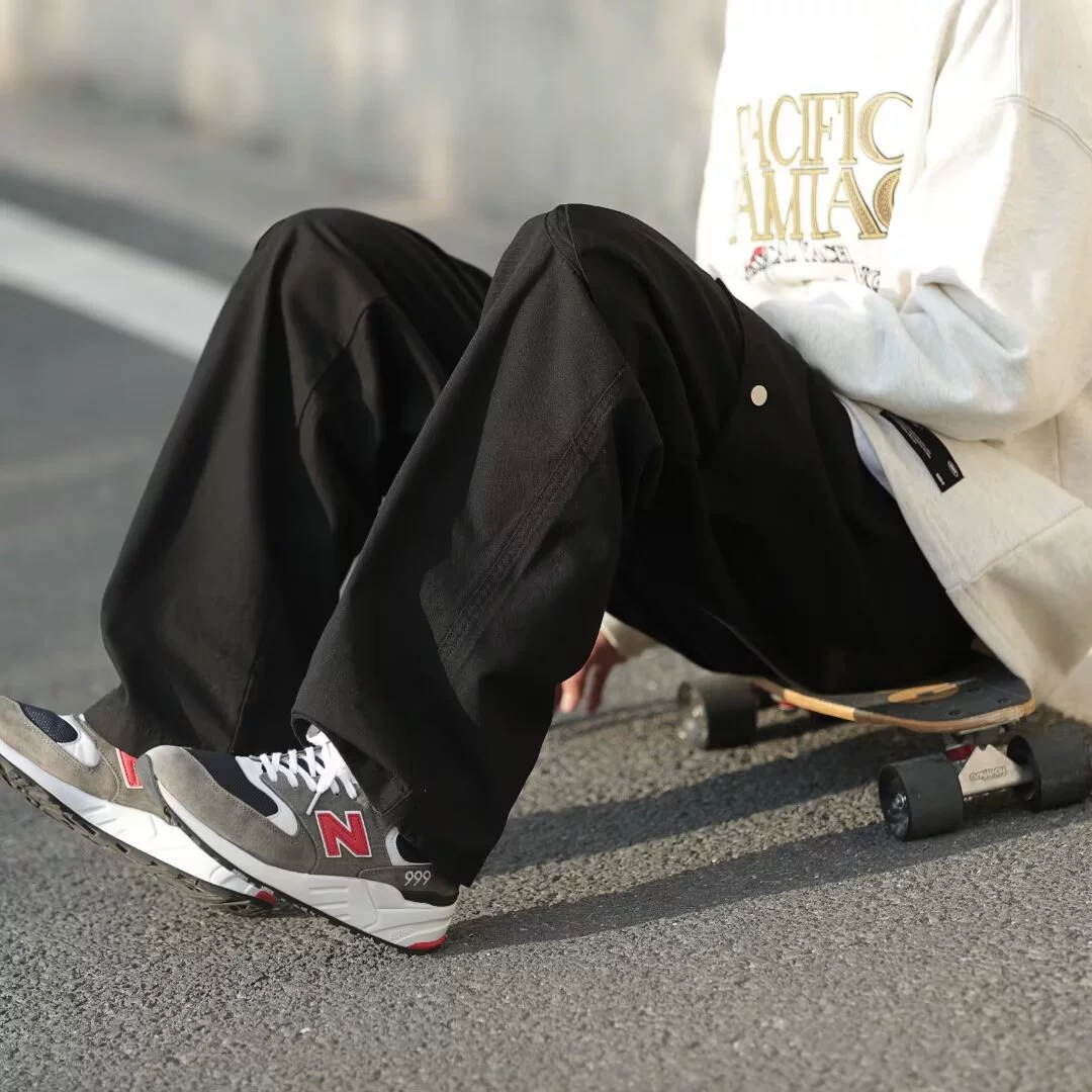 Штаны в японском ретро стиле Tide, oversize, свободный прямой крой