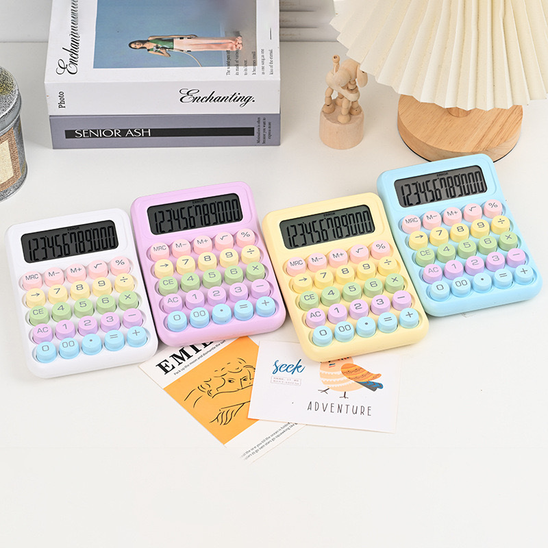 Teclado mecánico de color macarón calculadora multifuncional de dopamina popular computadora especial para estudiantes