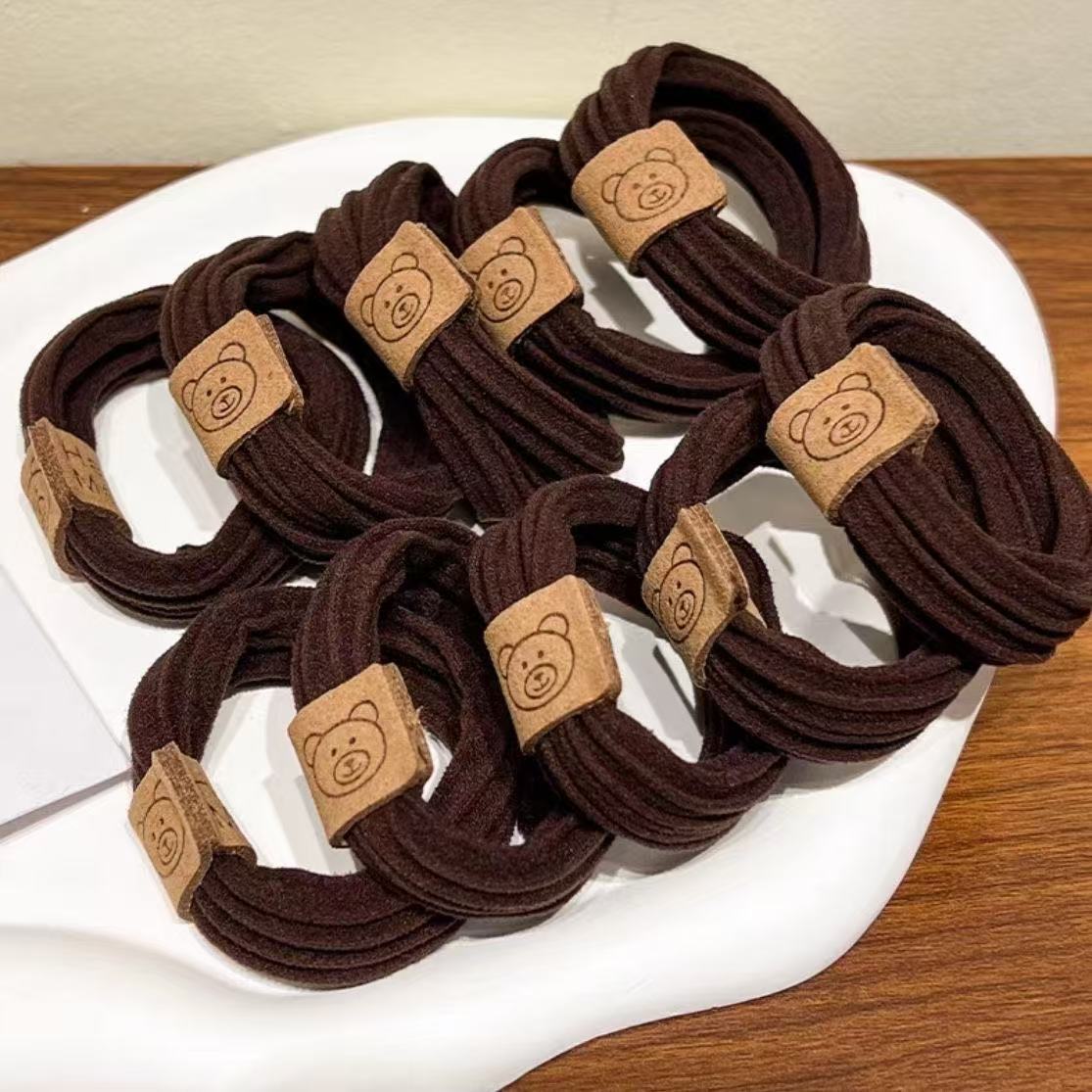 Mascarilla facial de alta elasticidad, lazo para el cabello, cola de caballo alta, cuerda para el cabello sin costuras para niños, no daña el cabello, banda de goma de cuerda para la cabeza para niñas