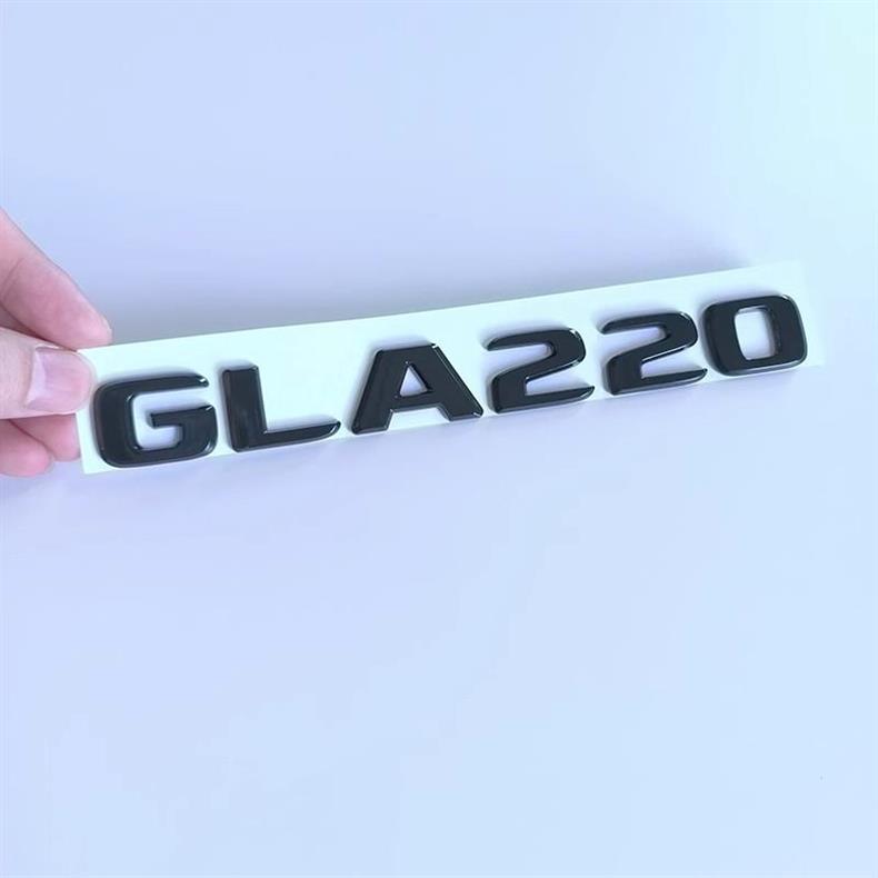 Beijing Mercedes-Benz GLA180 200 car emblem modification, black GLA260 rear emblem, 4MATIC front and rear logo stickers for decoration