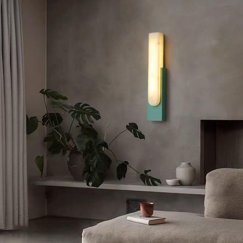 Transfronterizo para lámparas de pared nórdicas de piedra de nube sala de estar dormitorio escalera pasillo balcón lámpara de pared led cabecera