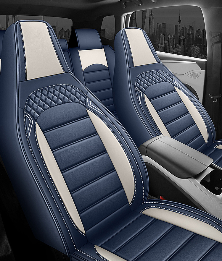 Car Seat Covers, Leather Seat Covers, Full Leather Seat Cushions, Universal for All Seasons, Complete Set of Car Accessories, Dropshipping Available