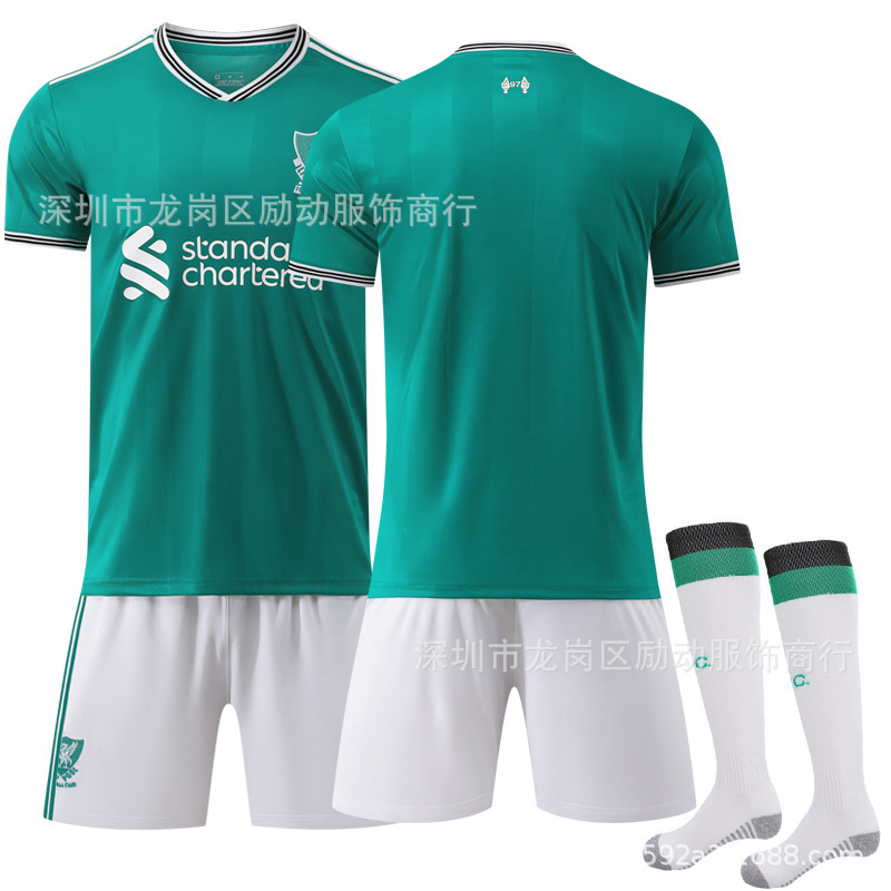 2526足球服11号萨拉赫9伊萨克4范戴克套利物浦二客场7维尔茨球衣|undefined