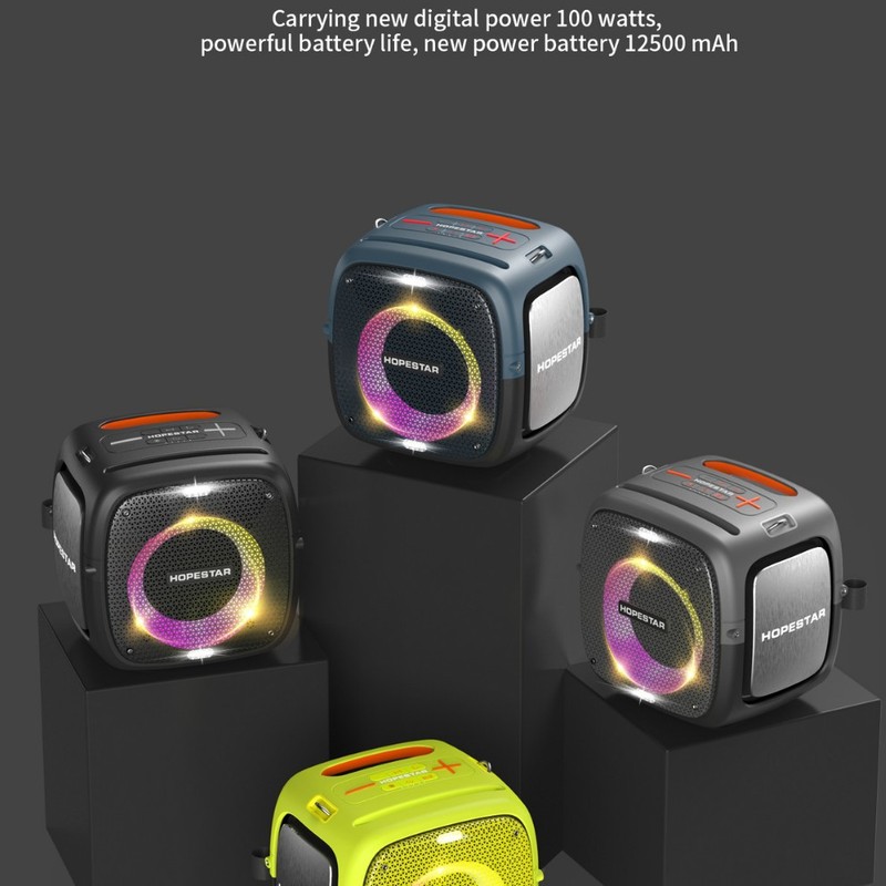 HOPESTAR-PARTYONE2022ハイパワーbluetoothスピーカーマイク付きk歌家庭ktv便|undefined