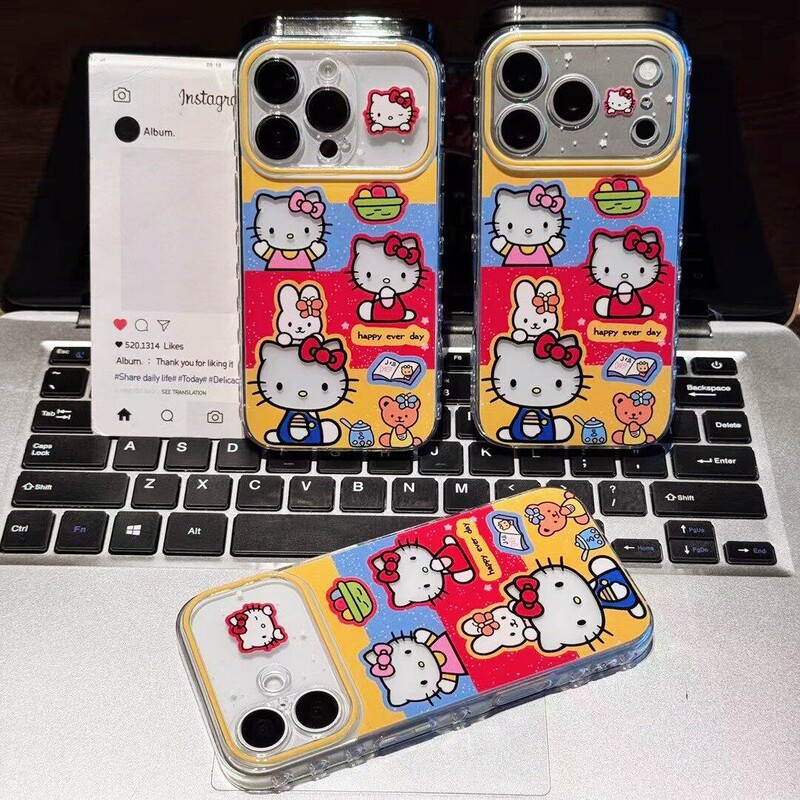 Cute Cat Illustration Design Suitable for Apple 17Pm Phone Case, High Aesthetic Value for Girls, Huawei Pura90, Xiaomi 15 Cute Cat Illustration Design Suitable for Apple 17Pm Phone Case, High Aesthetic Value for Girls, Huawei Pura90, Xiaomi 15