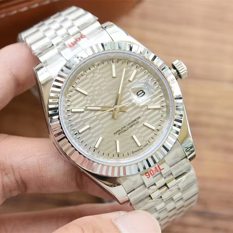 Cross-Border Wholesale Men's Datejust Automatic Mechanical Watch Oyster Steel Band Men's Single Calendar Couple Luminous Large Dial