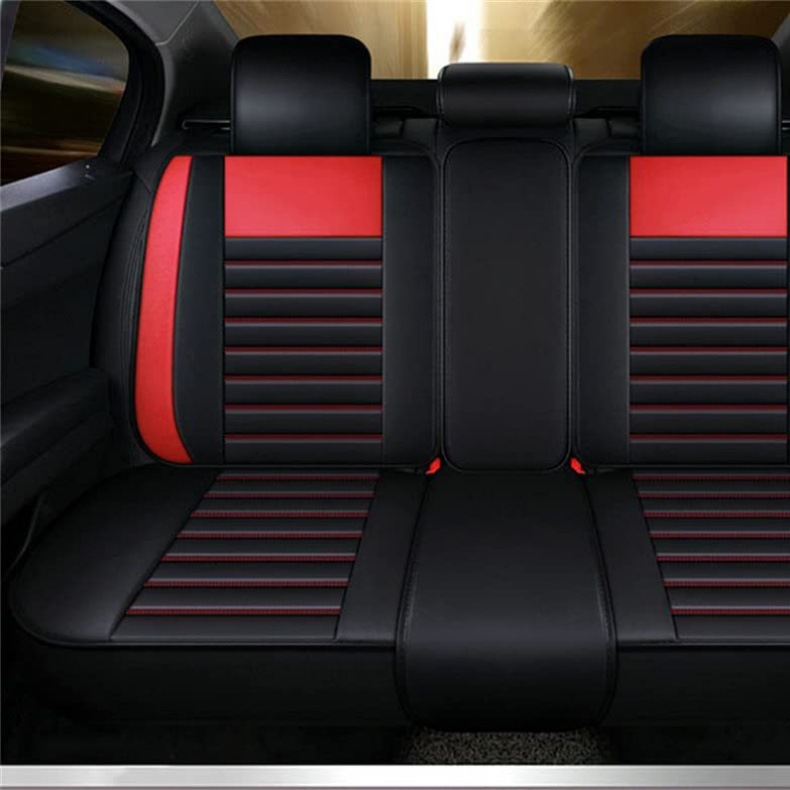 Five-Seater Car Seat Cover for All Seasons, Car Seat Cushion, Fully Surrounded Leather, Wear-Resistant, Dirt-Resistant and Breathable Car Seat Cover