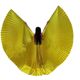 Dance Rhyme Adult Golden Semi-transparent Oriental Dance Props Costume Belly Dance Golden Wings Large Edition