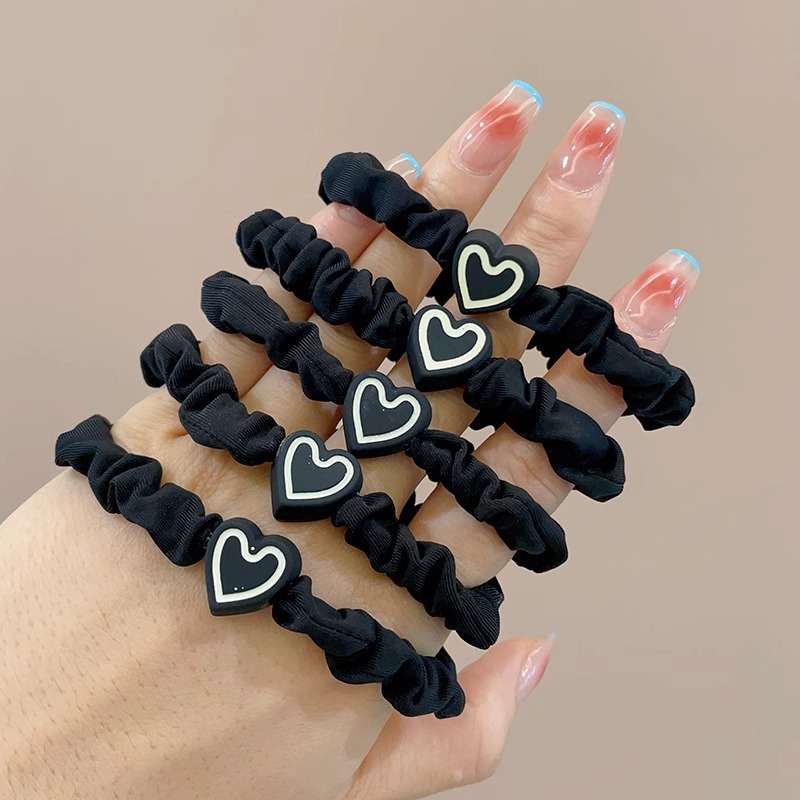 Banda de goma para mujer después de atar la cabeza, cabeza alta, cola de caballo, cuerda de pelo, temperamento, cuerda de cabeza, alta elasticidad, goma elástica duradera, simple nuevo anillo para el cabello