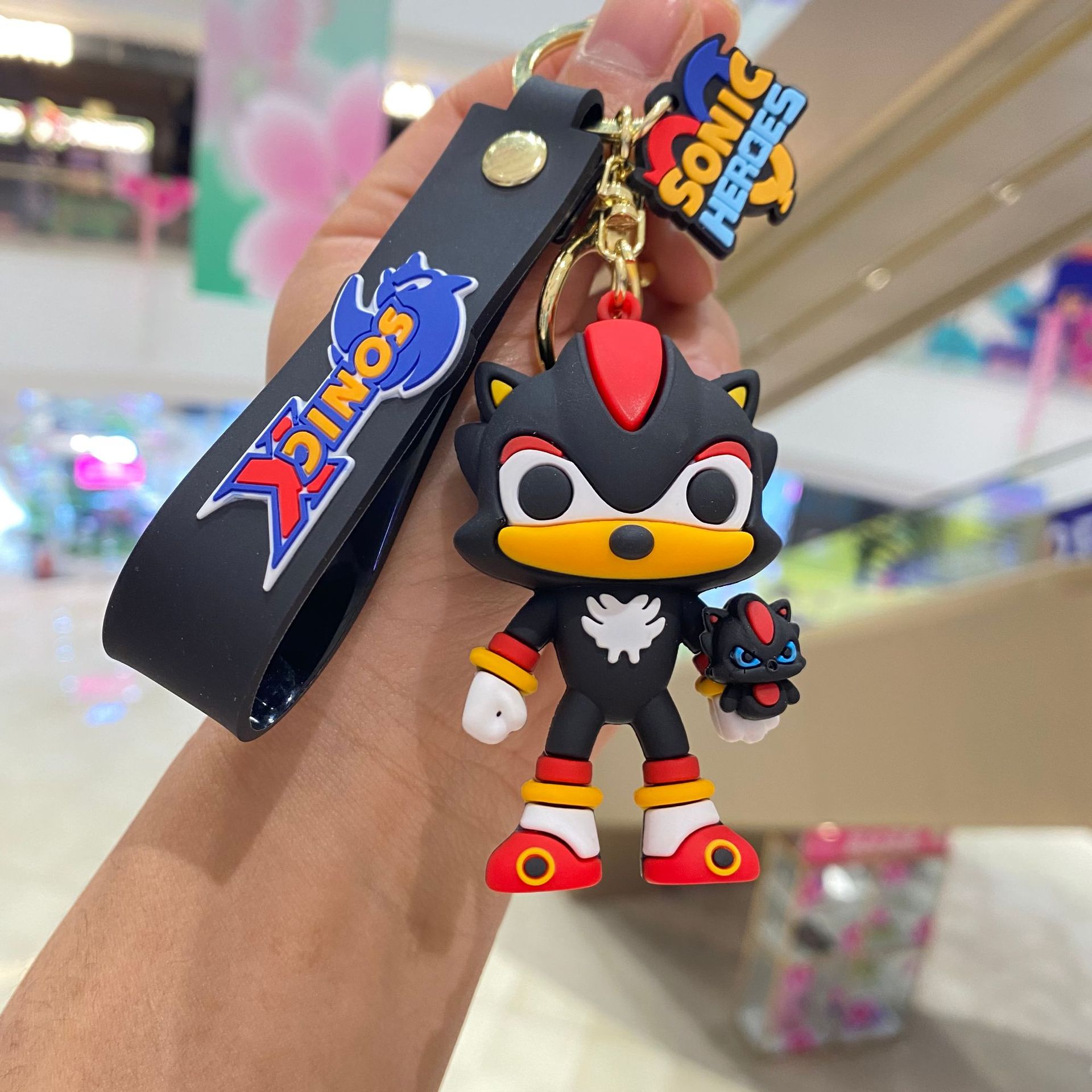 Nueva velocidad variable Sonic muñeca llavero colgante de dibujos animados anime muñeca llavero joyería regalo al por mayor
