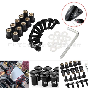 Motosiklet Ön Şüşə Vintləri 5mm Sabit Dekorativ Vintlər 10 Ədəd