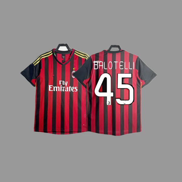 2013-14AC main red and black stripes + printed No. 45