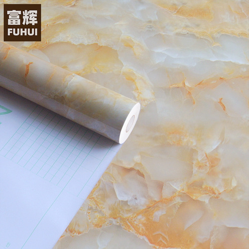 Thickened waterproof marble sticker kitchen bathroom oil-proof cabinet table table furniture renovation wallpaper wallpaper