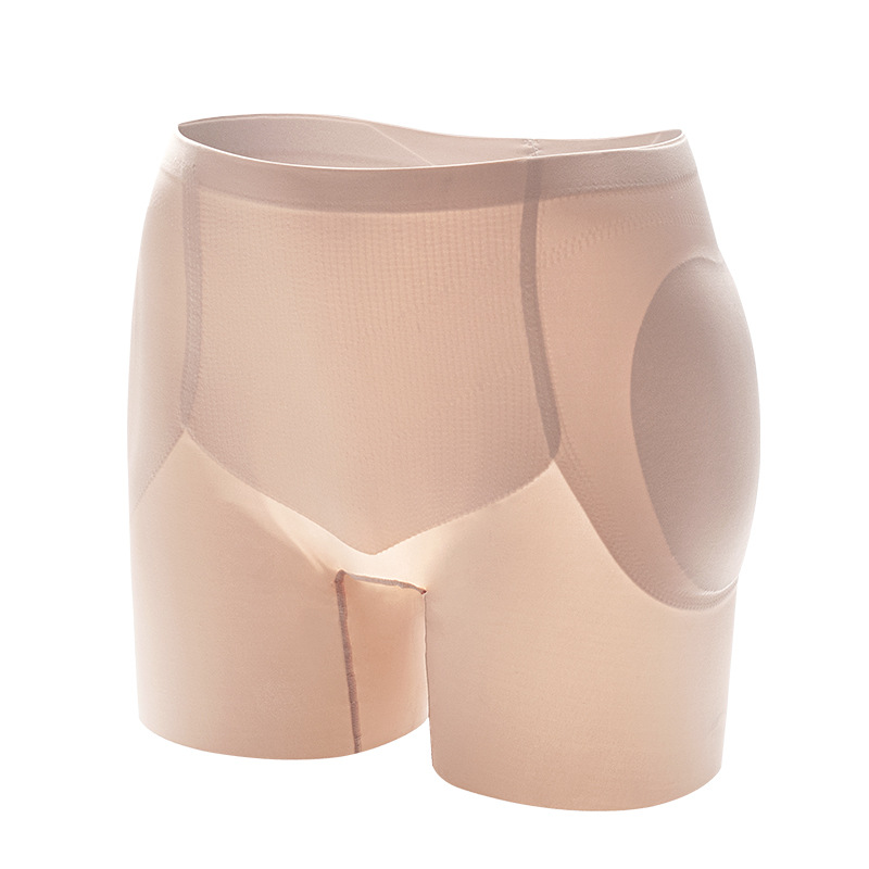 Fengfeng pantalones de cadera de las mujeres de levantamiento de cadera falso cojín ancho falso trasero adelgazamiento ancho cintura alta vientre contracción ropa interior desmontable boxeador pantalones de seguridad