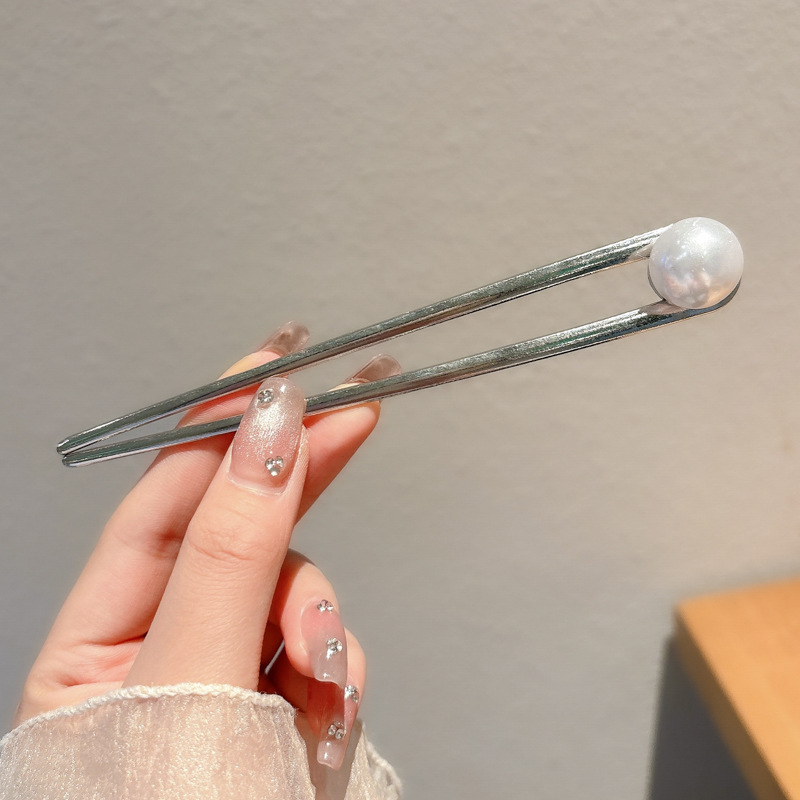 Cuatro dientes enchufe de cabello para mujer 2025 nuevo tipo de cabeza de bola fijación en forma de U enchufe de cabello de alta calidad enchufe de cabello