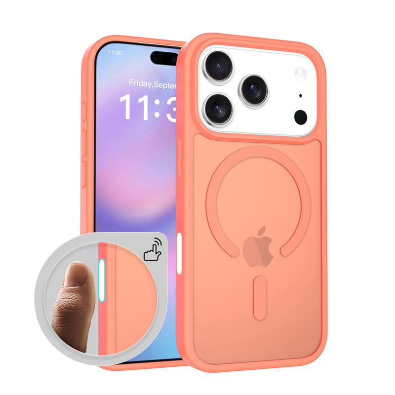 适用iPhone17Promax磁吸手机壳苹果17Air磨砂肤感保护套C开口防摔|undefined