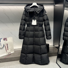 高版本现货原标蒙家防寒在公主90白鸭绒长款保暖羽绒服外套女装