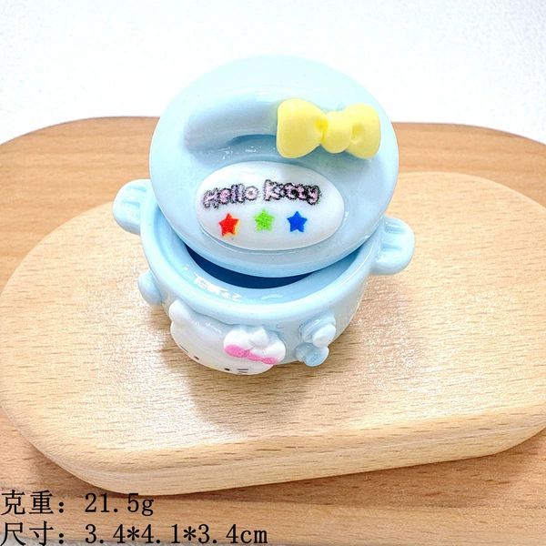 Sky Blue----a set of small pots for cats