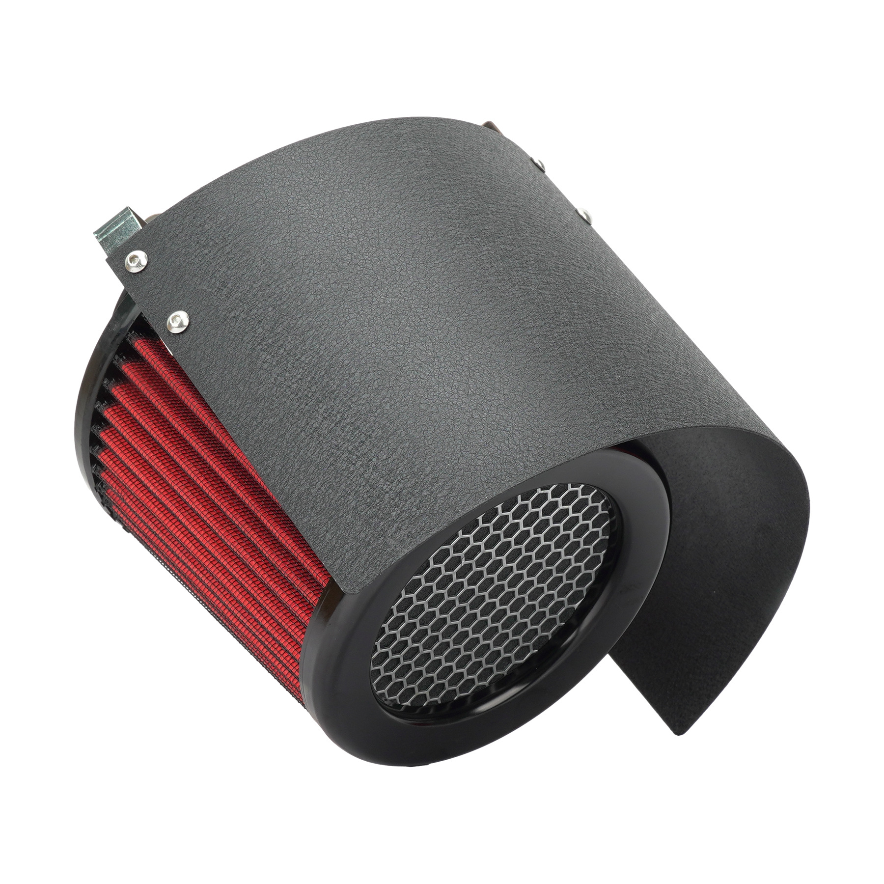 Car air intake modified winter mushroom head air filter heat shield stainless steel universal windshield protective cover adjustable
