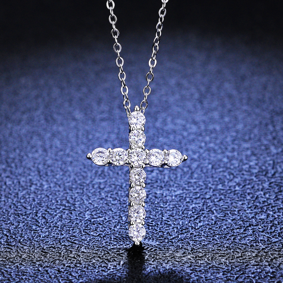 Geometric Pattern Women'S Gender 925 Sterling Silver Rhinestones Geometric Pendant Necklace
