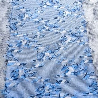 新丝绫提花 菱格毛羽风色织提花面料 提花剪花时装面料 工厂现做
