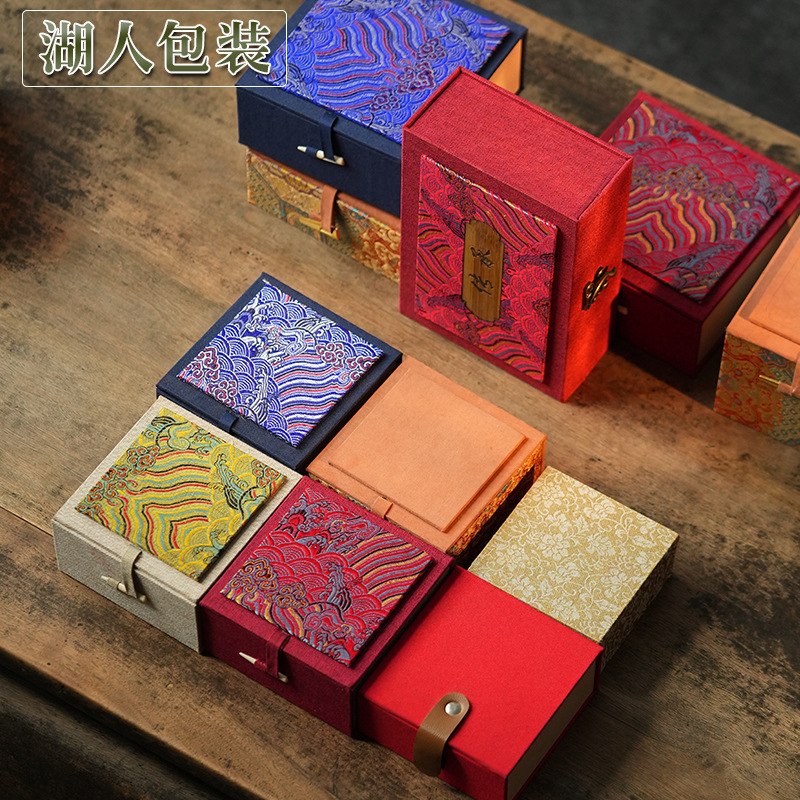 首饰盒 新中式小叶紫檀佛珠手串礼品盒项链耳钉玉石手镯包装盒|undefined