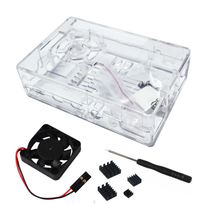 Raspberry Pi 4B Development Board Shell Raspberry Pi 4 generation ABS protective case box with cooling fan Raspberry Pi 4B Development Board Shell Raspberry Pi 4 generation ABS protective case box with cooling fan