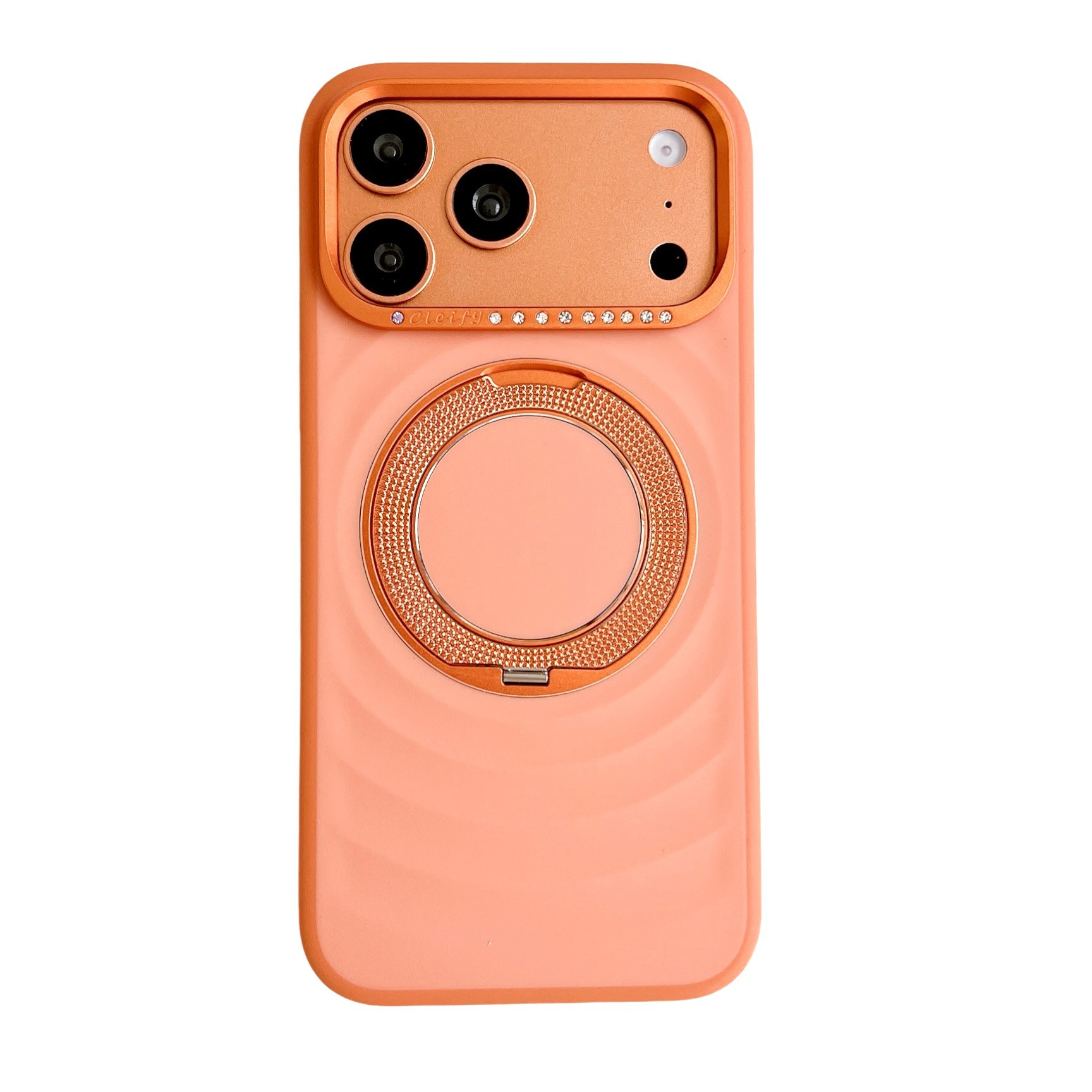 Magnetic Phone Case With Rotating Stand For Iphone Luxury Wave_voghion.com