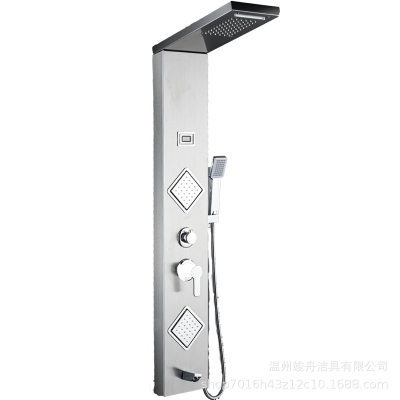 Pantalla de ducha Juego de ducha inteligente Ducha integrada Juego de baño de salida de agua multifuncional de cinco velocidades