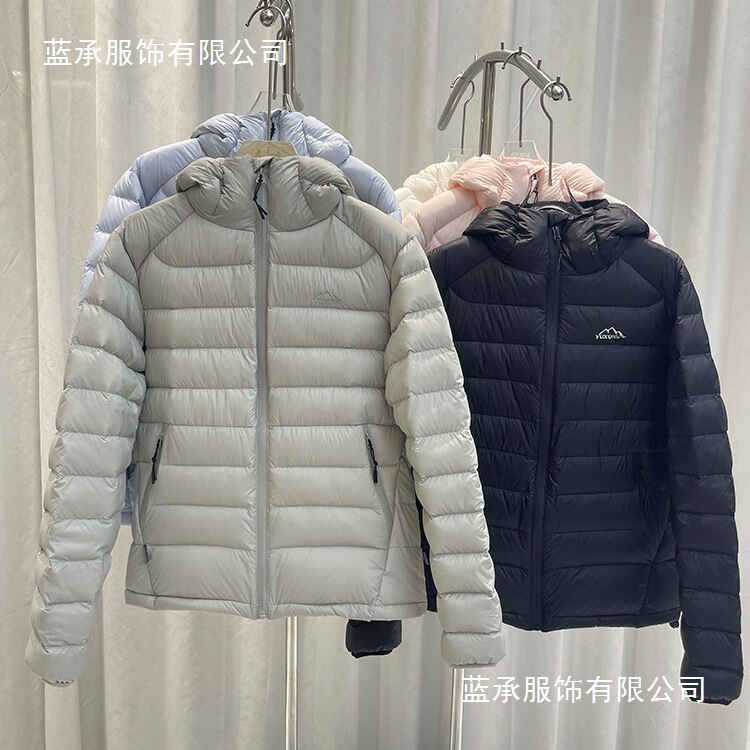 Cross-Border 90% White Duck down Ribbed down Jacket for Women, Short and Lightweight, 2025 Winter New Model, Hooded, Couple Style, Petite Size Cross-Border 90% White Duck down Ribbed down Jacket for Women, Short and Lightweight, 2025 Winter New Model, Hooded, Couple Style, Petite Size