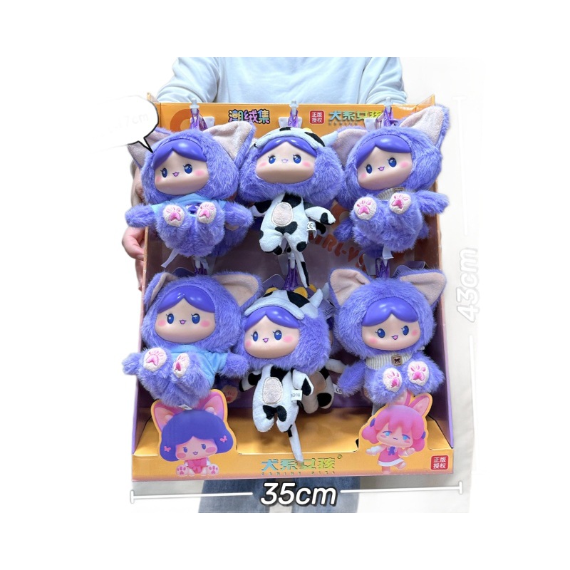 Los niños juegan con muñecas de peluche, muñecas de peluche, perros, niñas, bolsas de cambio, llaveros, regalos de puntos de juegos de la ciudad image 5