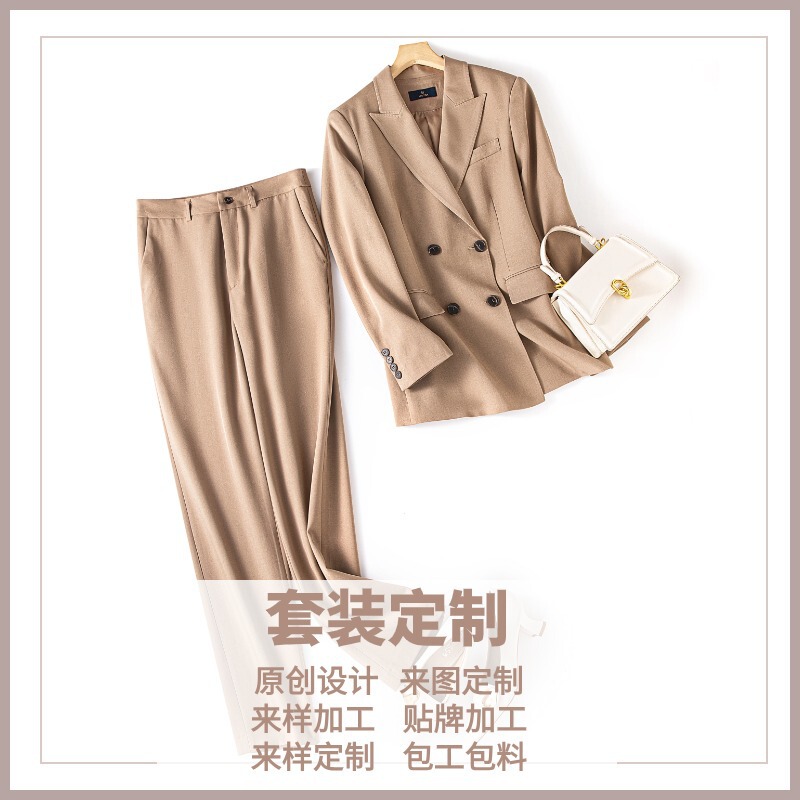 Endi Suit Set 2026 Spring/Summer New Style Light Luxury Elegant Slim-Fit High-End Black Trousers and Blazer for Women