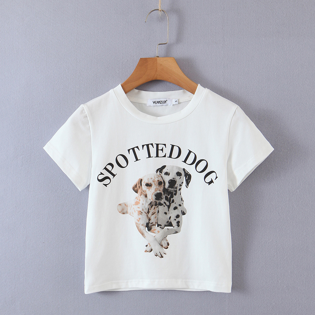 Puppy Printed Short-Sleeved T-Shirt NSLQS101833