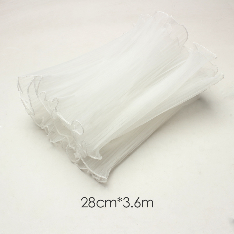 Hilo de aerosol de perlas de estilo coreano plisado hilo de perlas DIY bolsa de hilo de flores forro de hilo de malla de flores materiales de embalaje al por mayor