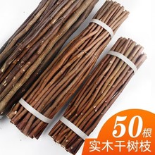 树枝装饰干枝幼儿园diy手工干原木枝条天然小木棍枯树支干