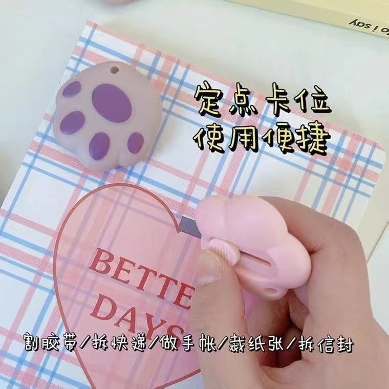 Mini cuchillo de flores para uso general, lindo cuchillo expreso de desmontaje, cuchillo de corte de papel, cortador de papel creativo portátil, herramienta de bricolaje