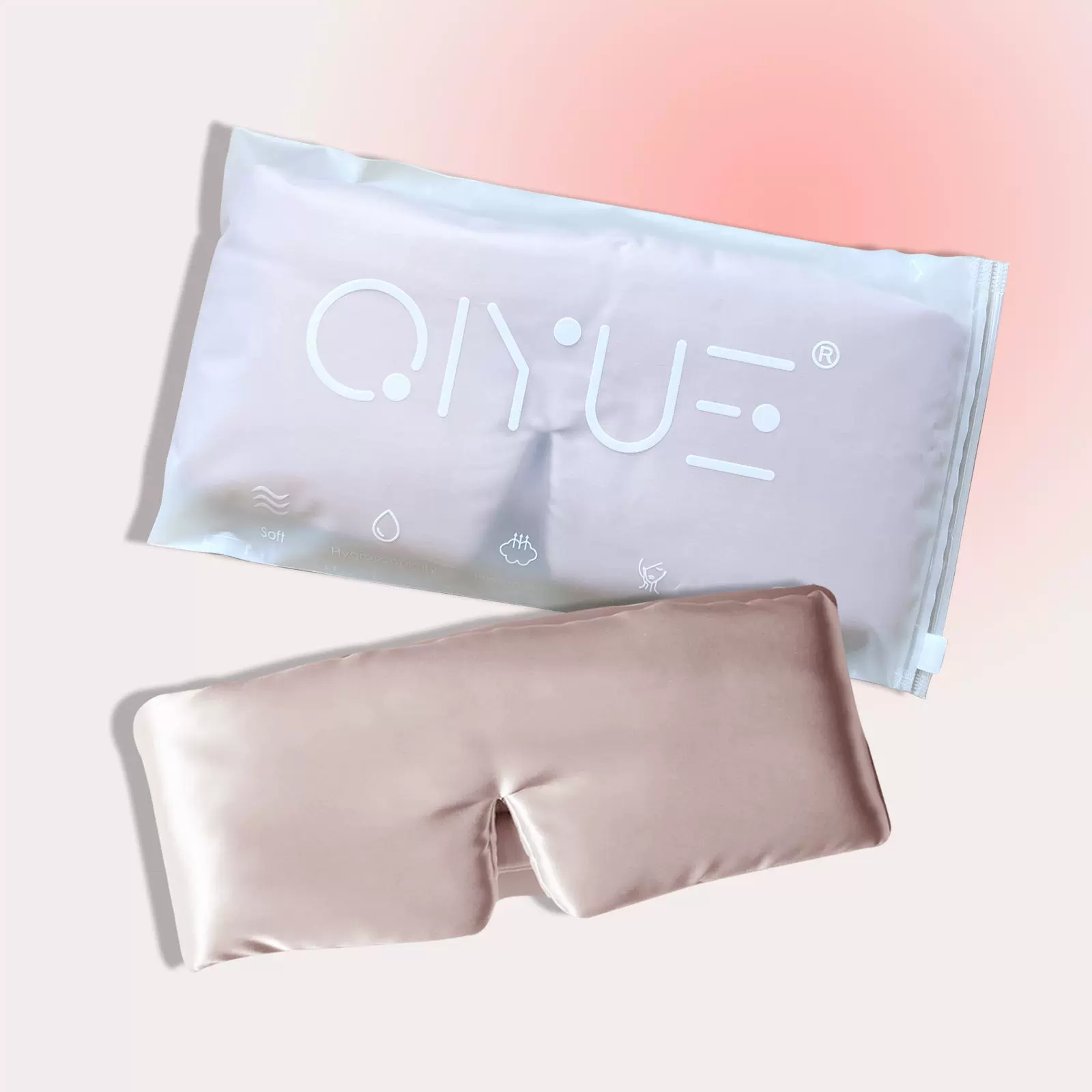 亚马逊真丝粘扣眼罩真丝眼罩丝绸遮阳眼罩午休办公室可调节眼罩