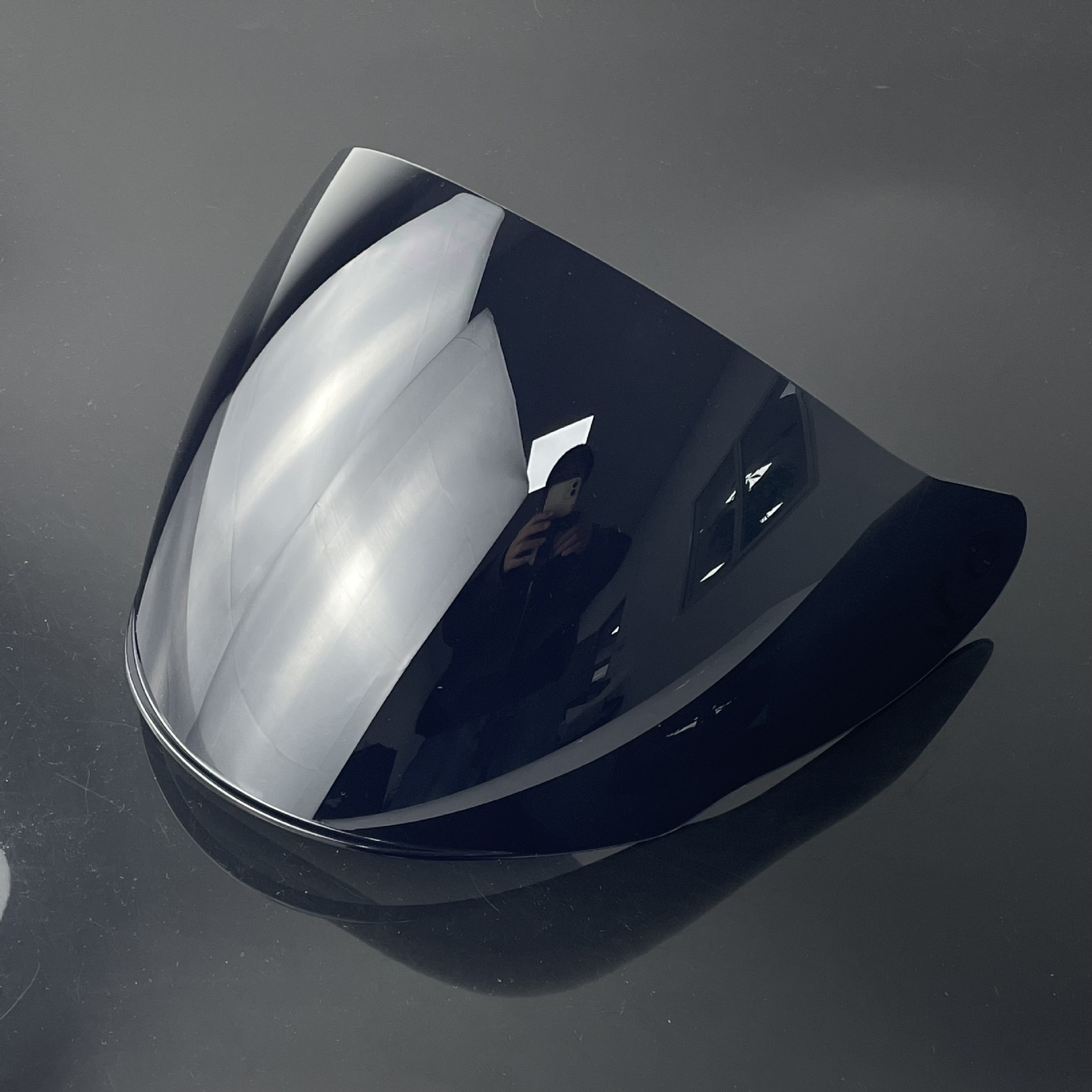Of608 Helmet Lens Is Sun-Proof and Uv-Resistant, Motorcycle Three-Quarter Helmet Reinforced Electroplated Mirror Surface