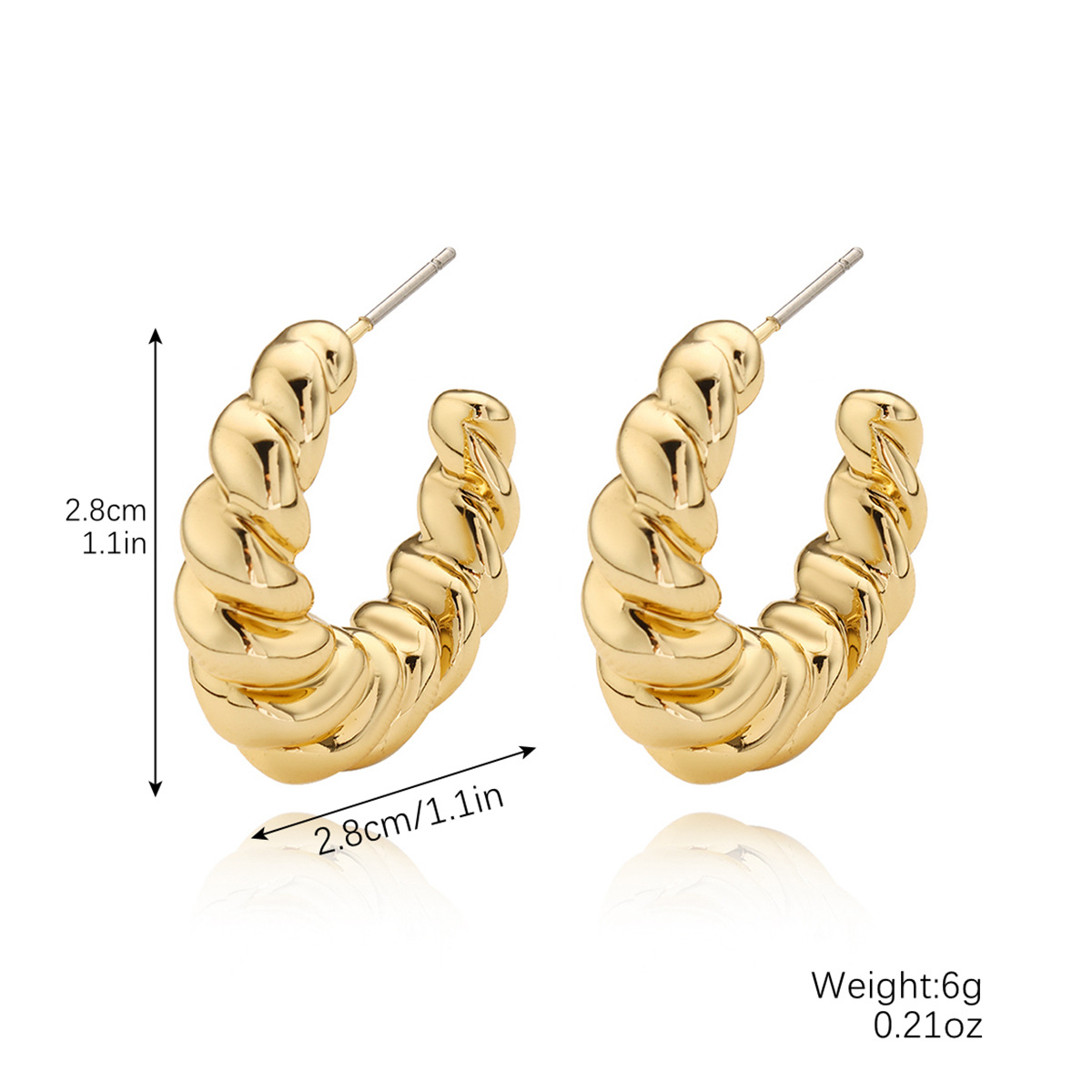 orecchini a goccia in acrilico lucidi e semplici in stile CCB in plastica calda_voghion.com