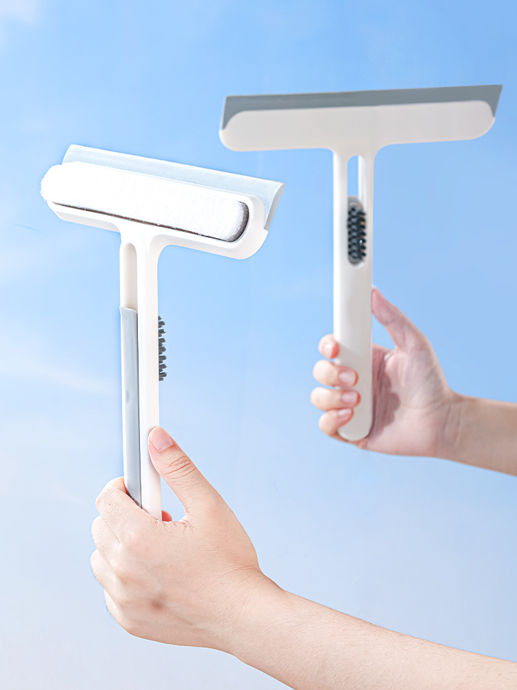 Glass cleaning artifact household window cleaning brush bathroom mirror special wiper double-sided cleaning cleaning tool