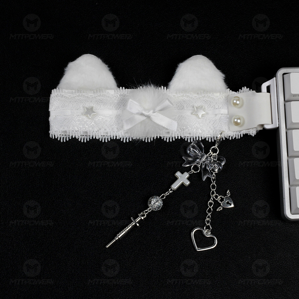 Caballos de teclado de encaje con hebilla teclado decorativo hecho a mano accesorios de teclado wootingATKDIY universal transfronterizo