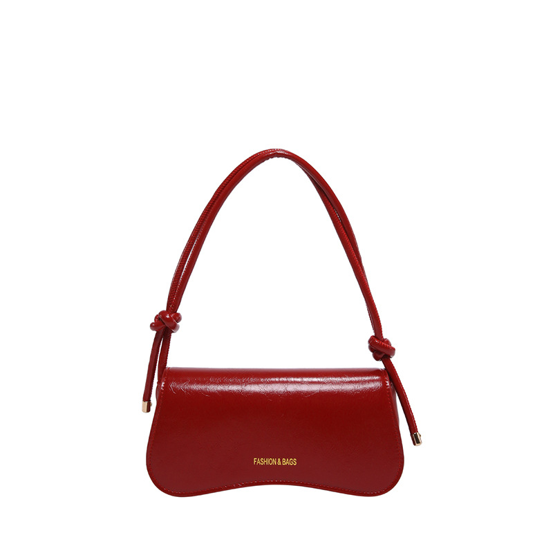 2024 invierno nuevo estilo popular bolso de axila de color sólido moda femenina temperamento simple bolso de hombro bolso pequeño bolso de hombro