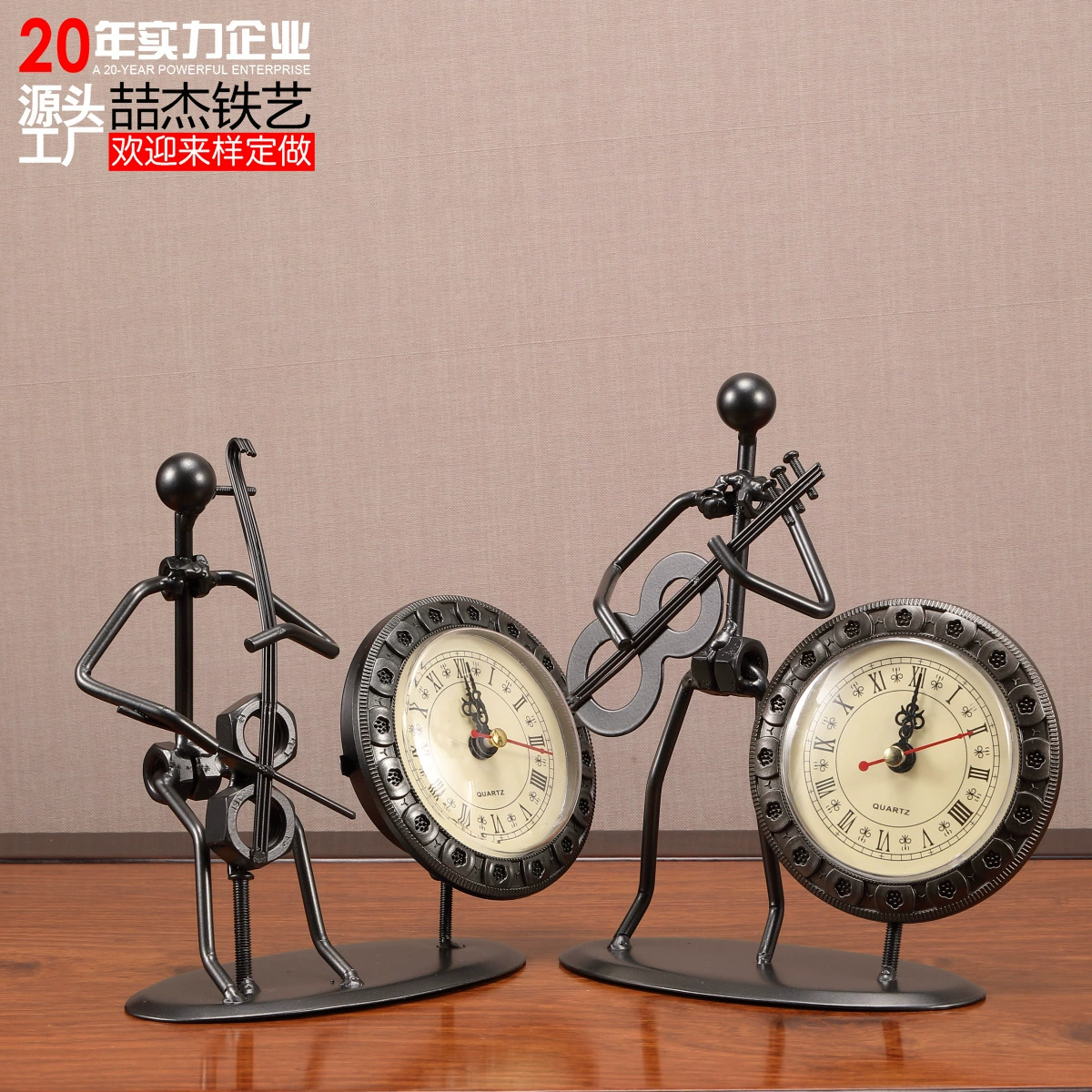 Музыкальные часы железного человека металлические часы