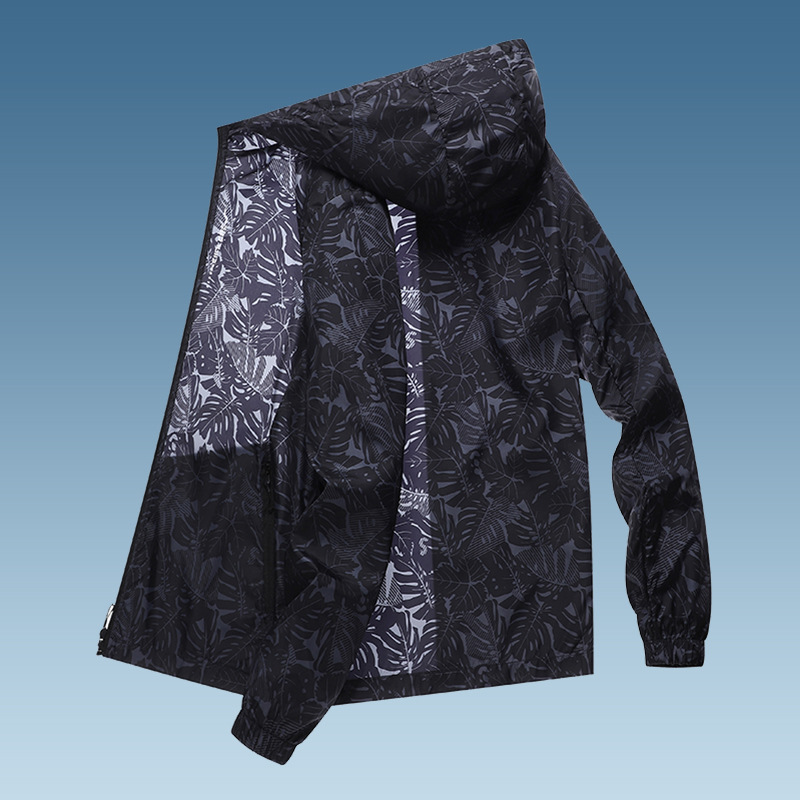 Nueva ropa de protección solar ropa de protección solar de verano para hombres ropa de piel de cuello alto para hombres abrigo de verano ropa de protección solar ultrafina